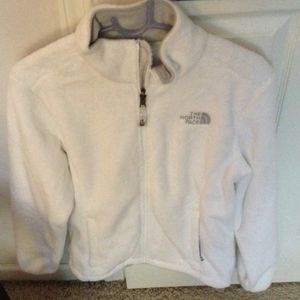 All White Northface Jacket